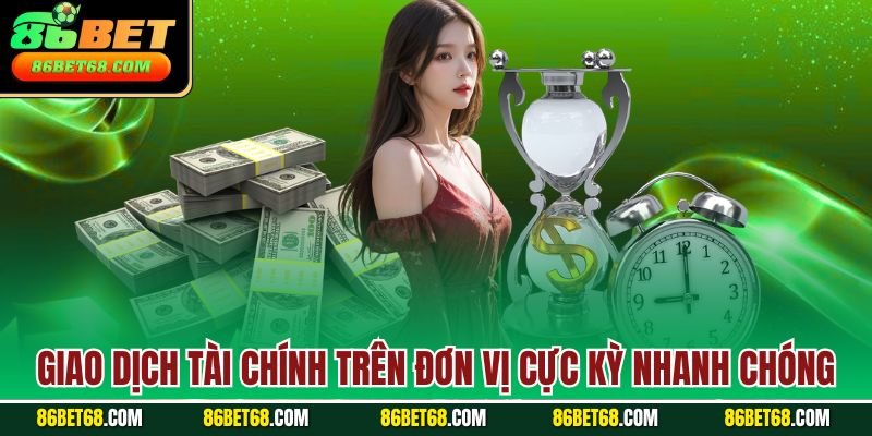 Giao dịch tài chính trên đơn vị cực kỳ nhanh chóng