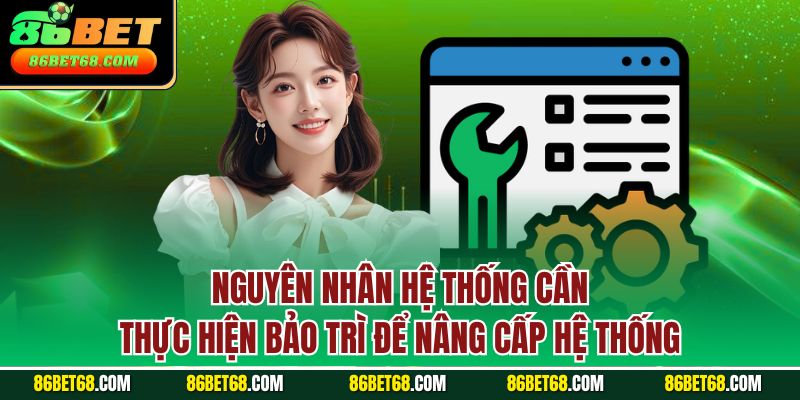Nguyên nhân hệ thống cần thực hiện bảo trì để nâng cấp hệ thống Nguyên nhân hệ thống cần thực hiện bảo trì để nâng cấp hệ thống